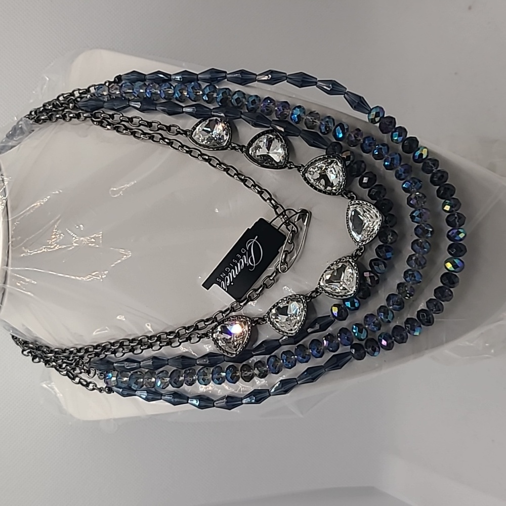 Premier Designs Layered Necklace Crystals & Cubic Zirconia